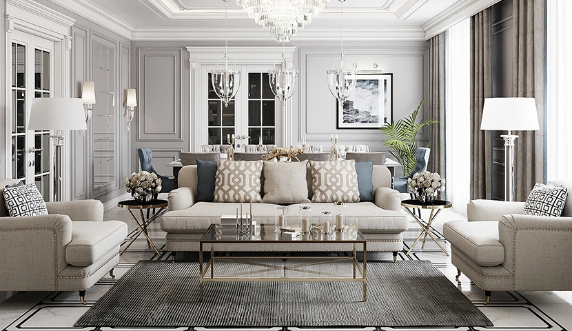 اجرای طراحی دکوراسیون داخلی کلاسیک